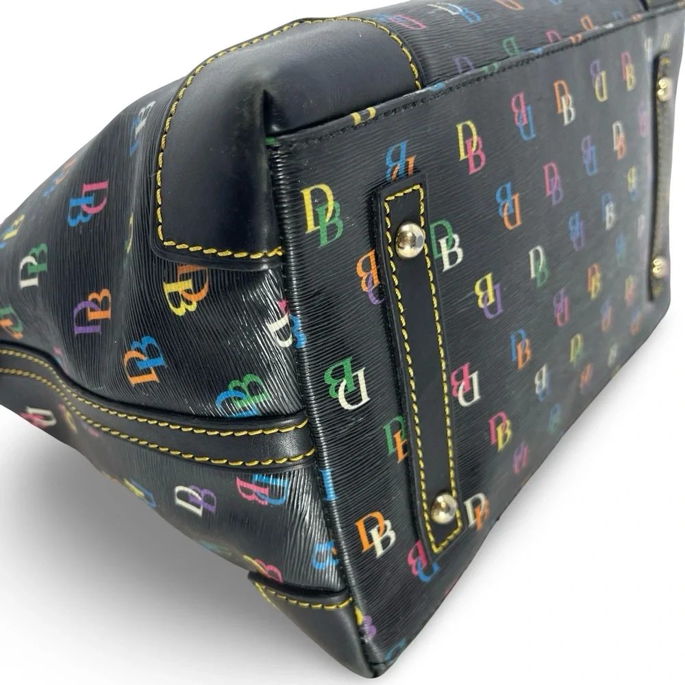 RARE Dooney & Bourke Rainbow “It Bag” | Y2K Vintage Satchel | Heart Tag - Picture 6 of 16